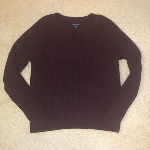 Dark Purple Knit Sweater